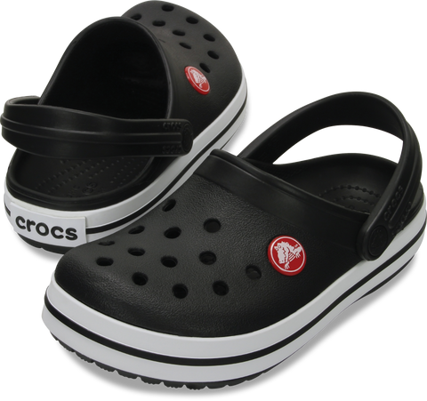 CROCS CROCBAND CLOG 207006-001 - schwarz / weiß unisex footwear for casual everyday wear