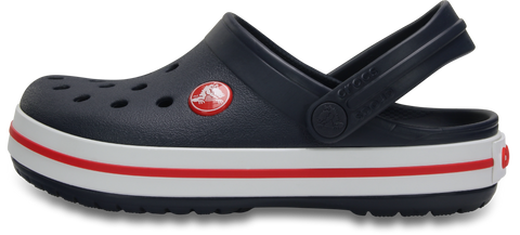 Comfortable navy and red Crocband clog with 207006-485 style design