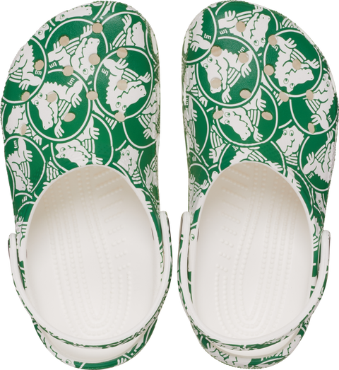 Kids' Classic Duke Print Clog with non-marking outsole and iconic Crocs comfort technology