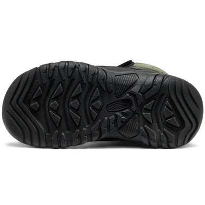 Langlebiger KEEN WP TEX KANIBOU Schuh in schwarz und grün mit rutschfester Laufsohle für sichere Schritte