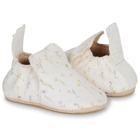 EASY PEASY PreWalker MY BLU ALZ31A-49 - cremé / Blümchen prewalker shoes in cream color with floral pattern