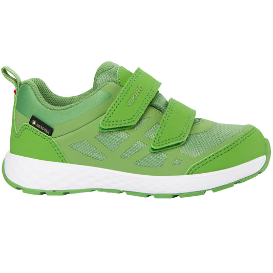 VIKING GORE-TEX Halbschuh VEME GTX in vibrant apfelgrün color, a high-performance outdoor shoe for all-weather adventures
