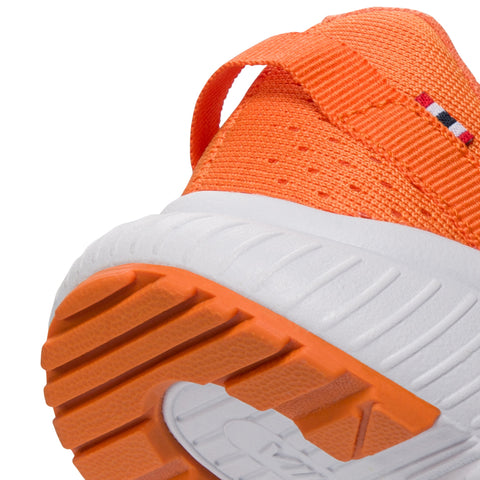 Angled shot of VIKING Halbschuh AERY BREEZE highlighting lightweight design and stylish orange color
