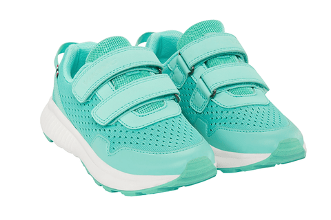 Bequeme VIKING Halbschuhe in türkisem Farbton, Größe 39, von vorne