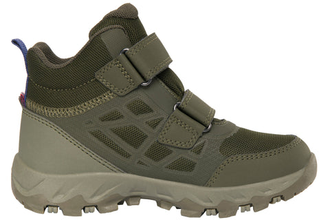 Sportlicher Knöchelschuh aus robustem Olivgrün mit wasserdichter TACK MID WP 2V Technologie für optimalen Schutz