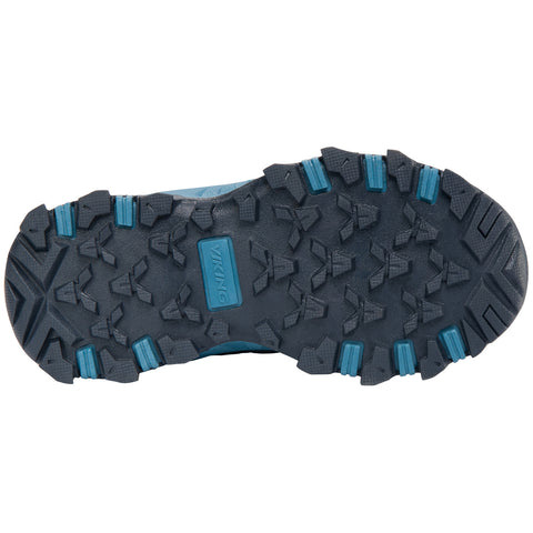  High-quality VIKING TEX Knöchelschuh TRACK MID WP 2V in navy and ocean colorway, perfect for hiking and trekking