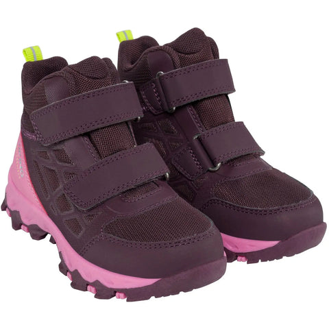 Vorderansicht: Viking TEX Knöchelschuh TRACK MID WP 2V, Paar in lila/rosa mit Klettverschluss