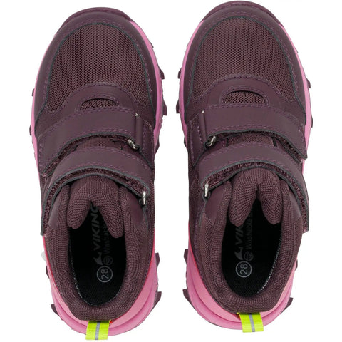 Ansicht von oben: VIKING TEX Knöchelschuh TRACK MID WP 2V, lila/pink, Paar Schuhe