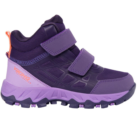 VIKING TEX Knöchelschuh TRACK MID WP in lila and lachs for outdoor activities