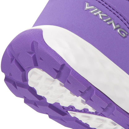  Side view of VIKING GORE-TEX Halbschuh FUN MID GTX - violet showing ankle support 
