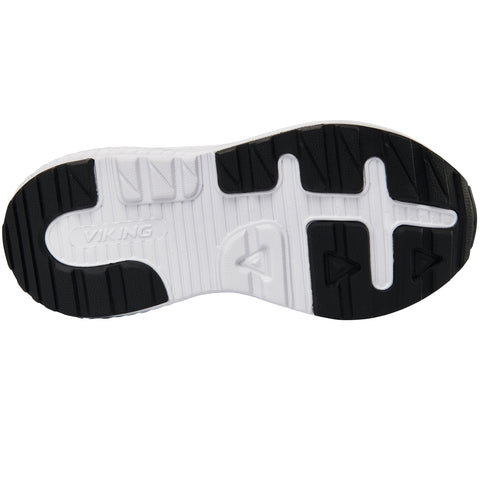 VIKING WATERSHIELD TEX Halbschuh AERY WP 2V - weiß / schwarz / orange - waterproof hiking shoe in white, black, and orange color scheme