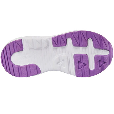VIKING WATERSHIELD TEX Halbschuh AERY WP 2V - flieder / violett / neongelb product image showing waterproof half shoe in purple and neon yellow colors