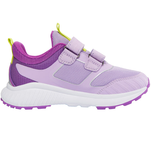 VIKING WATERSHIELD TEX Halbschuh AERY WP 2V in flieder, violett, and neongelb, a waterproof and durable outdoor shoe