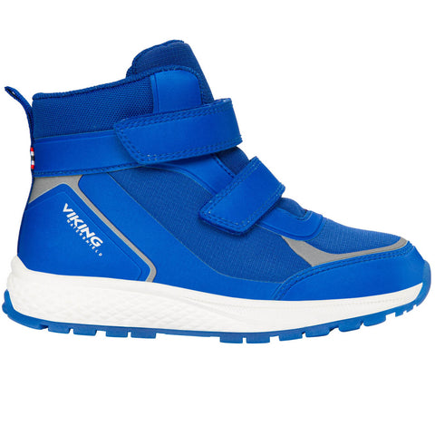 VIKING TEX Knöchelschuh EQUIP GLOW WP 2V - royal waterproof outdoor shoe with ankle support and reflective details