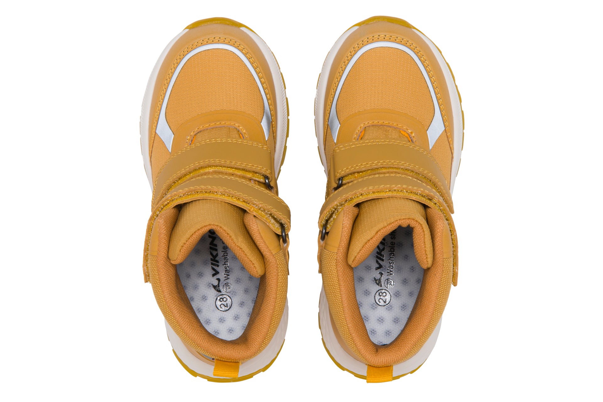 VIKING TEX Knöchelschuh EQUIP GLOW WP 2V, geeignet für anspruchsvolle Wege, mit langlebiger Sohle in Curry/Gelb