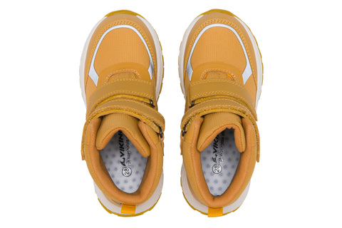 VIKING TEX Knöchelschuh EQUIP GLOW WP 2V, geeignet für anspruchsvolle Wege, mit langlebiger Sohle in Curry/Gelb