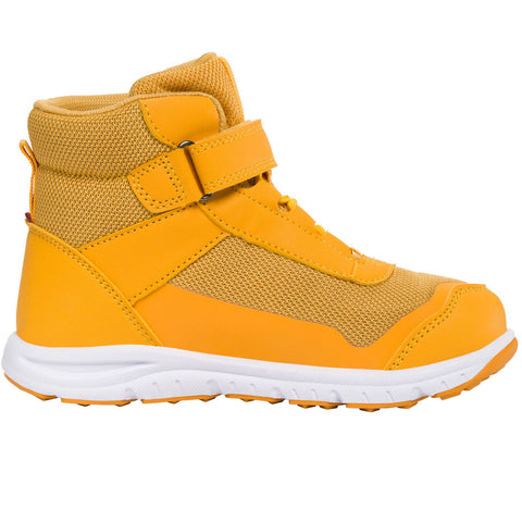 Close-up of VIKING TEX KNÖCHELSCHUH KNAPPER MID WP - curry boot laces