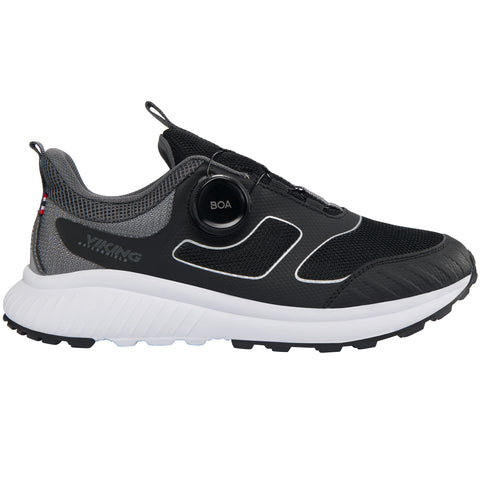 VIKING WATERSHIELD TEX Halbschuh AERO WP BOA - schwarz is a high-performance waterproof black half shoe with BOA closure