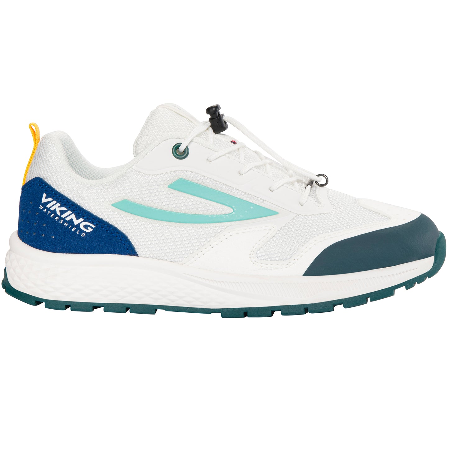 VIKING TEX Halbschuh CENTURY WP SL - weiß / royal / mint / gelb - wasserdichter halber Schuh in den Farben Weiß, Royal, Mint und Gelb