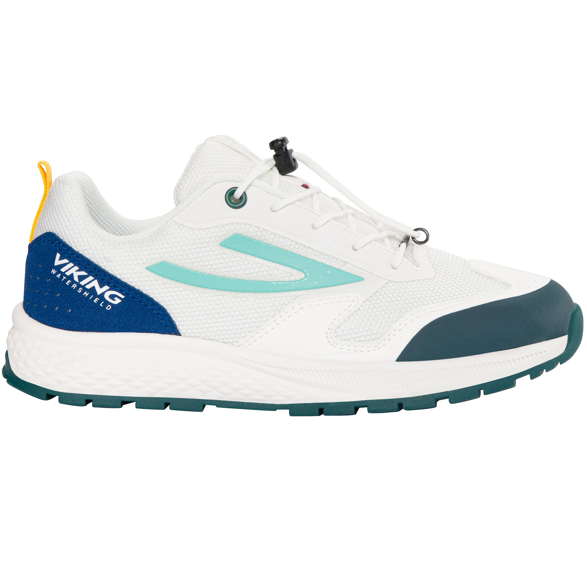 VIKING TEX Halbschuh CENTURY WP SL - weiß / royal / mint / gelb - wasserdichter halber Schuh in den Farben Weiß, Royal, Mint und Gelb