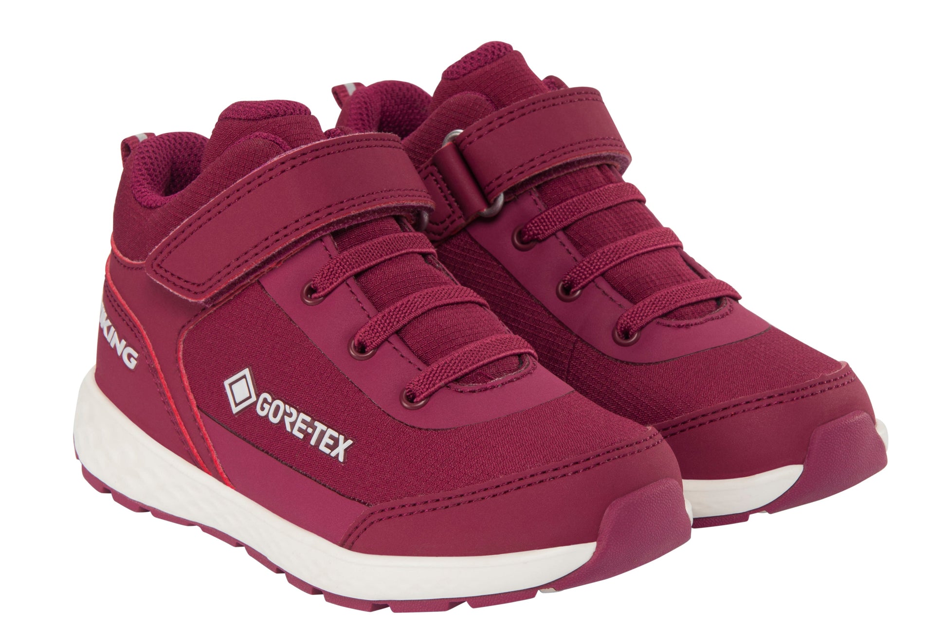 Bequemer Halbschuh VIKING FUN MID GTX 1V in beere, perfekt für regnerisches Wetter