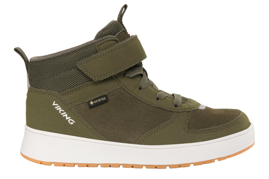 VIKING GORE-TEX Knöchelschuh EPIC MID GTX 1V in olivfarbener Ausführung, robustes Obermaterial mit wasserdichter Gore-Tex-Membran