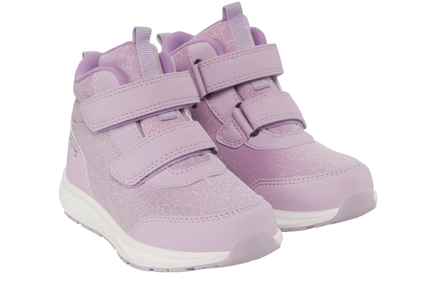 VIKING TEX BOUNCY MID WP 2V Kinderstiefel in Lila mit reflektierenden Details und rutschfester Sohle