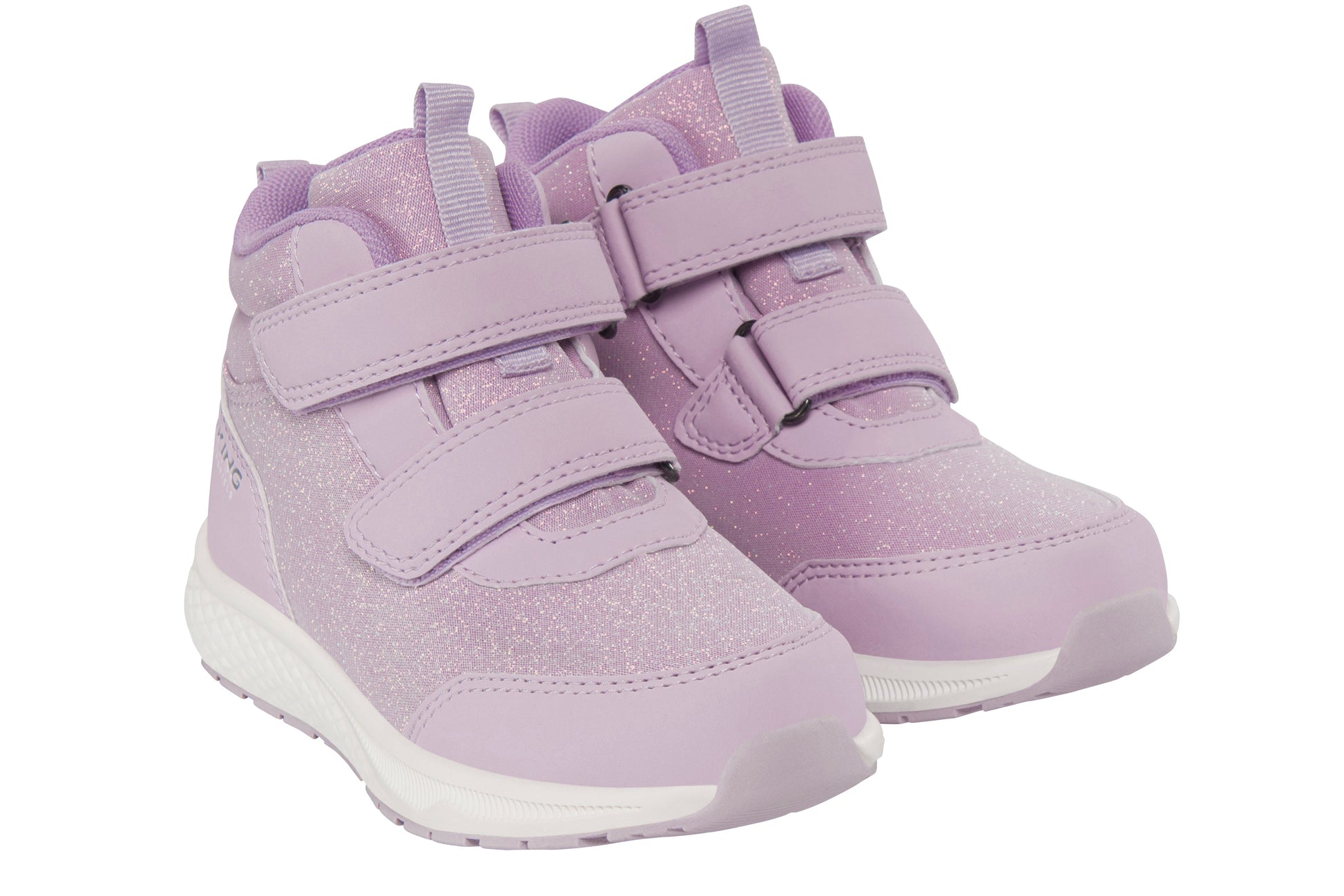 VIKING TEX BOUNCY MID WP 2V Kinderstiefel in Lila mit reflektierenden Details und rutschfester Sohle