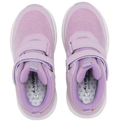 Bunte, wasserdichte Knöchelstiefel für Kinder aus langlebigem Material mit Glitzeroptik