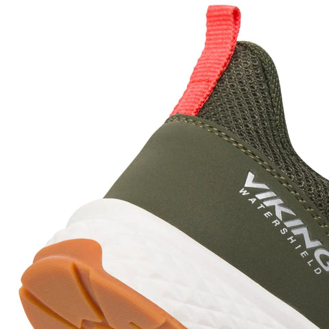 VIKING TEX Halbschuh IMPACT WP SL - oliv / neonrot by VIKING