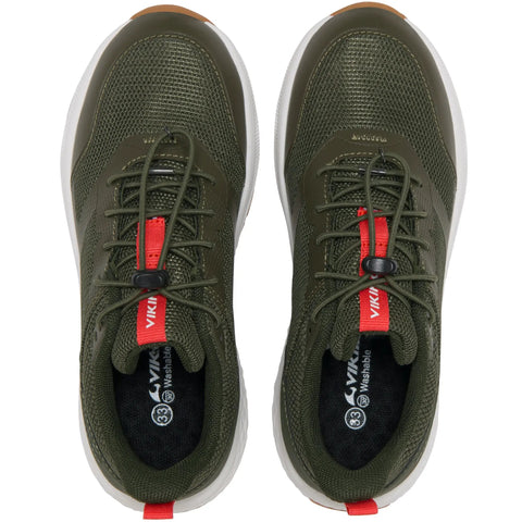 VIKING TEX Halbschuh IMPACT WP SL - oliv / neonrot by VIKING