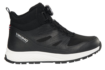 VIKING TEX Knöchelschuh EQUIP WP BOA in schwarzer Farbe mit wasserdichter Membran