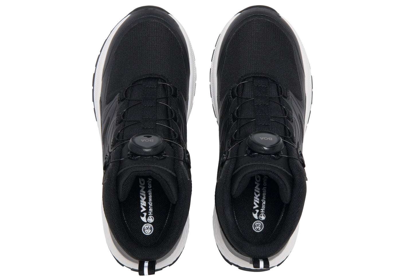 Schwarzer VIKING TEX Knöchelschuh mit stabilem Sohlenprofil und waterproof Technologie