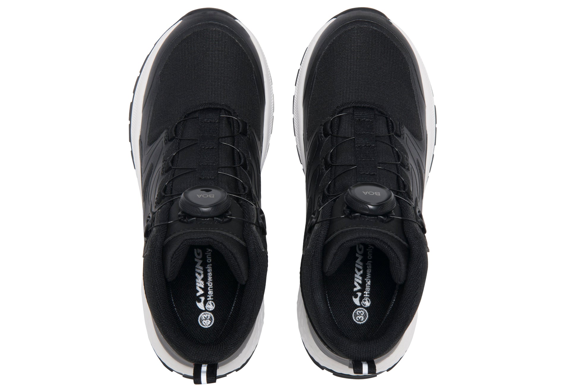 Schwarzer VIKING TEX Knöchelschuh mit stabilem Sohlenprofil und waterproof Technologie