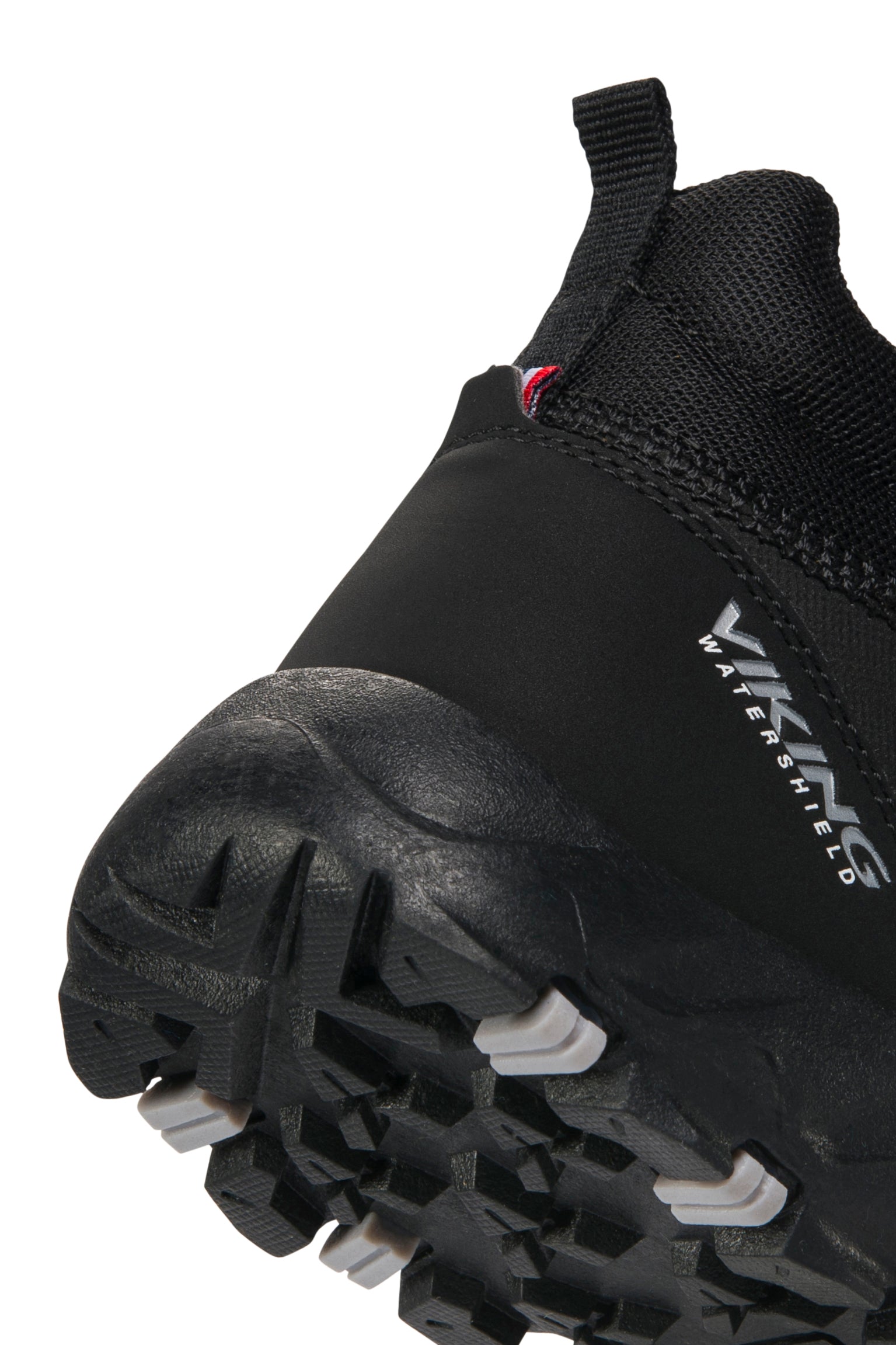 VIKING TEX Knöchelschuh TACK MID WP SL in Schwarz, ideal für Outdoor-Aktivitäten bei schlechtem Wetter