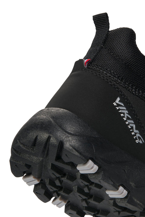 VIKING TEX Knöchelschuh TACK MID WP SL in Schwarz, ideal für Outdoor-Aktivitäten bei schlechtem Wetter