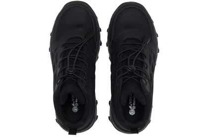 Komfortabler schwarzer VIKING TEX Knöchelschuh TACK MID WP SL mit verstärktem Zehenbereich