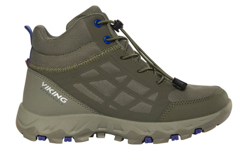 VIKING TEX Knöchelschuh TRACK MID SL in Oliv mit robustem Obermaterial