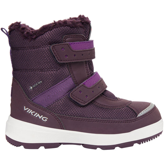 VIKING GORE-TEX Stiefel PLAY II REFLECTIVE GTX - bordeaux waterproof hiking boots in reflective bordeaux color