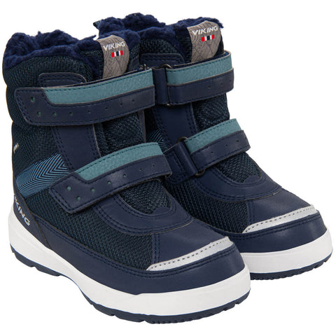 Viking Gore-Tex Stiefel Play II Reflective GTX in navy, a waterproof and reflective boot suitable for outdoor activities