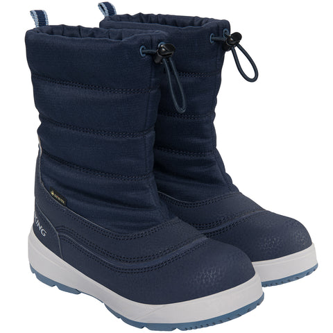 VIKING GORE-TEX Stiefel TOASTY PULL-ON GTX in dark blue, waterproof and warm pull-on boots for outdoor activities and winter weather
