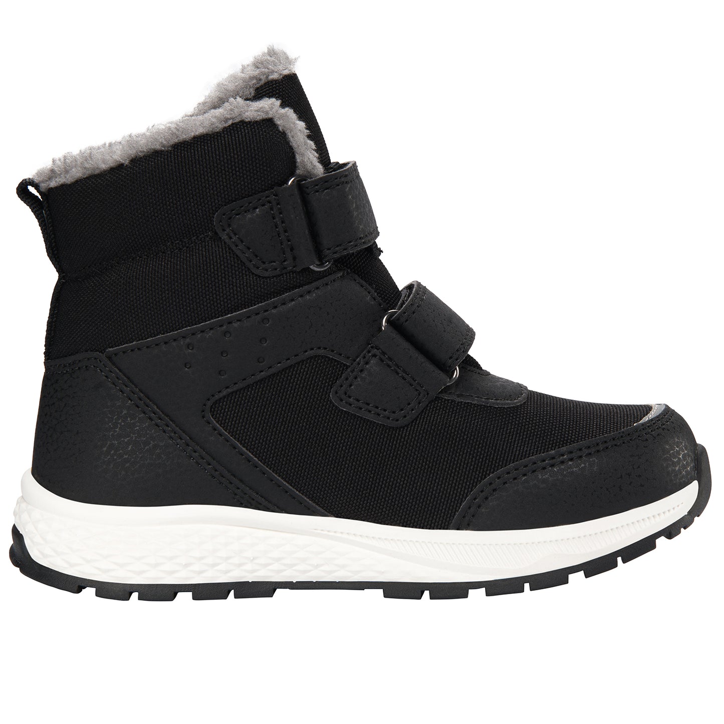 Schwarzer VIKING TEX Knöchelschuh mit warmem Innenfutter und robustem Obermaterial für winterliche Bedingungen