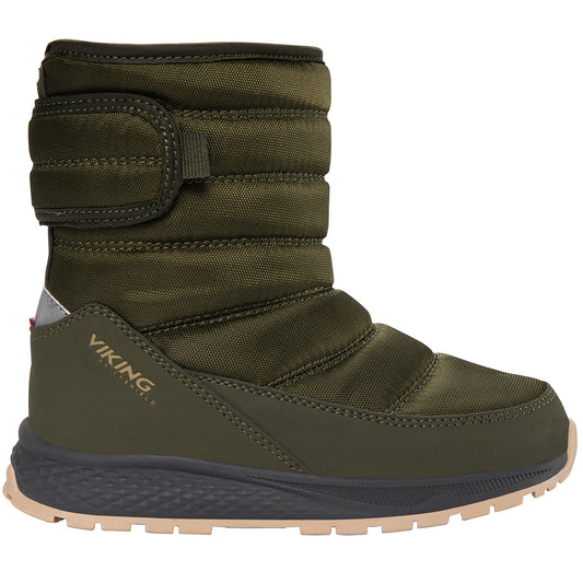VIKING TEX Stiefel EQUIP PULL-ON WARM 1V - OLIV: Durable, insulated pull-on boots in olive color