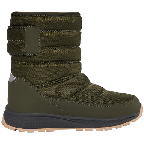VIKING TEX Stiefel EQUIP PULL-ON WARM 1V - OLIV: Durable and insulated pull-on boots in olive green color for ultimate warmth and comfort during outdoor activities