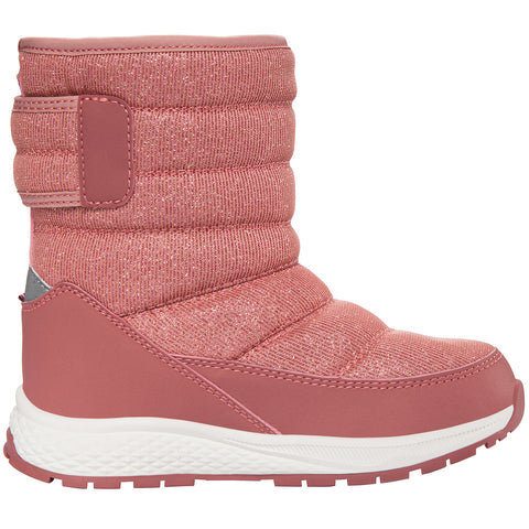 VIKING TEX Stiefel EQUIP PULL-ON WARM 1V - ALTROSA / GLITZER: A stylish and functional pair of warm pull-on boots in a beautiful altrosa color with glitter accents