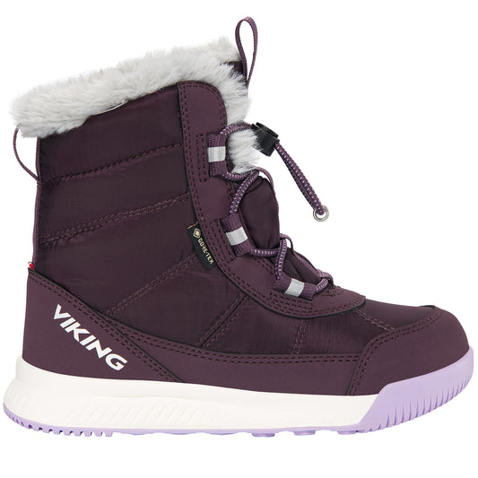 VIKING GORE-TEX Stiefel AERY WARM GTX SL - lila: Waterproof and insulated purple boots with advanced GORE-TEX technology for maximum warmth and comfort