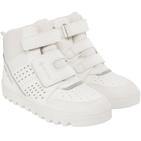 Viking Gore-Tex Knöchelschuh Fleek Warm GTX 1V créme - Back view showing the sturdy sole and traction for all-weather performance