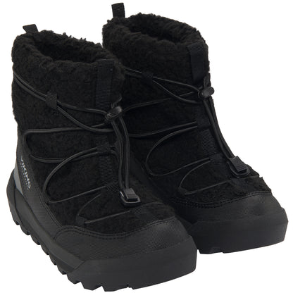 Robuste schwarze VIKING TEX Stiefel EXPOWER FLAKE WARM WP SL mit rutschfester Sohle für sicheren Halt