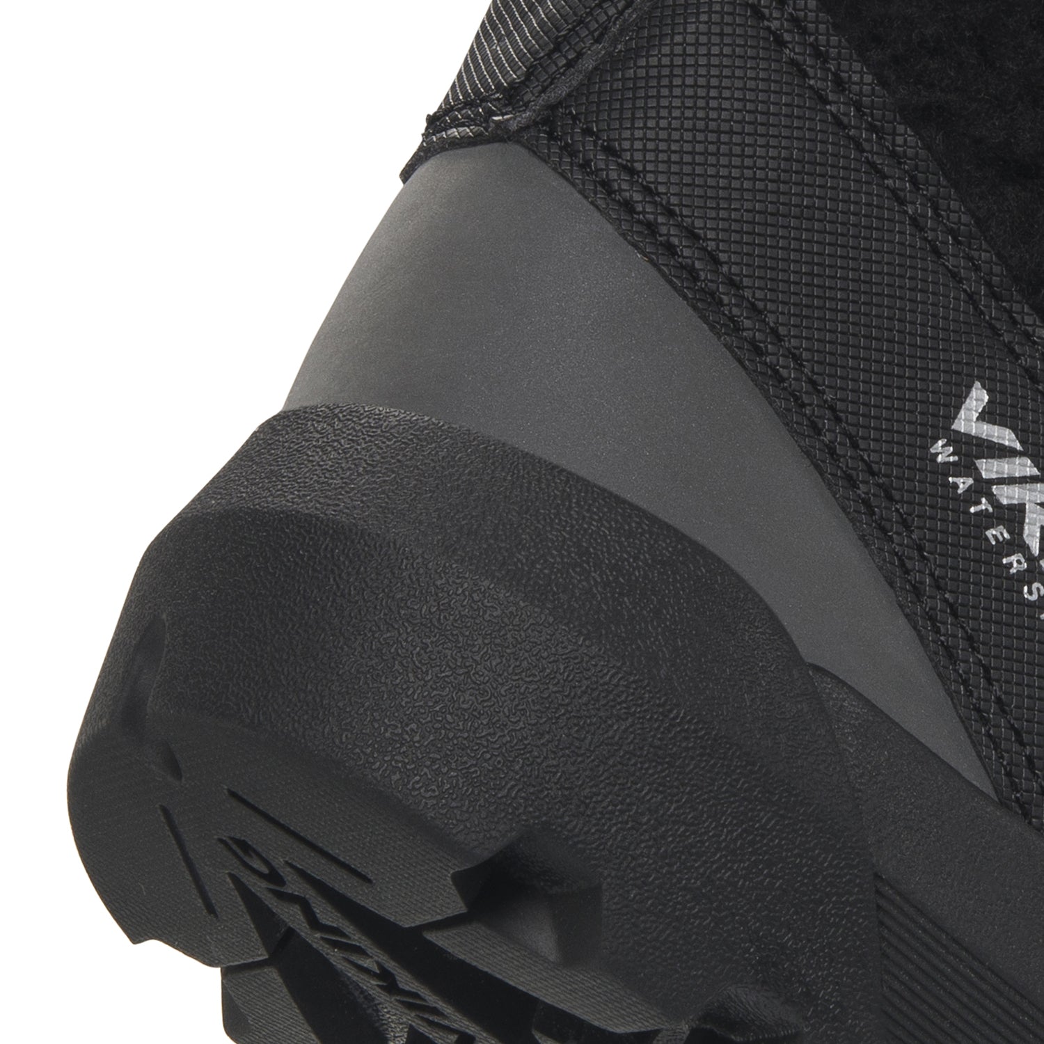 Bequeme schwarze VIKING TEX EXPOWER FLAKE WARM WP SL Stiefel mit isolierender Innenseite für winterliche Bedingungen