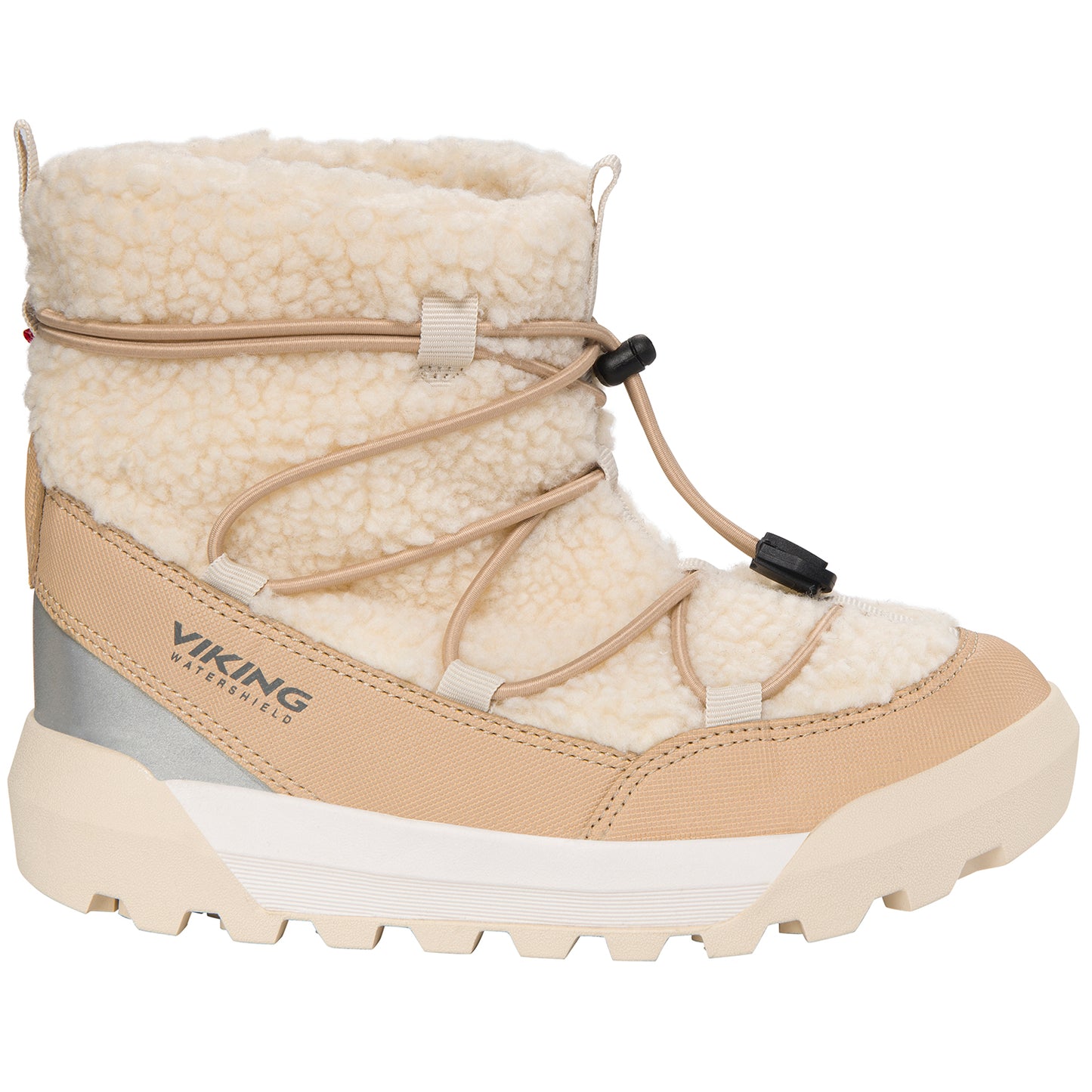 VIKING TEX Stiefel EXPOWER FLAKE WARM WP SL in créme/beige mit wasserdichter Membrane
